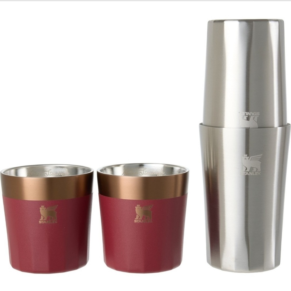 NIB Stanley Lifted Spirits Prismatic Craft Cocktail Set Gilded Pomegranate Gift